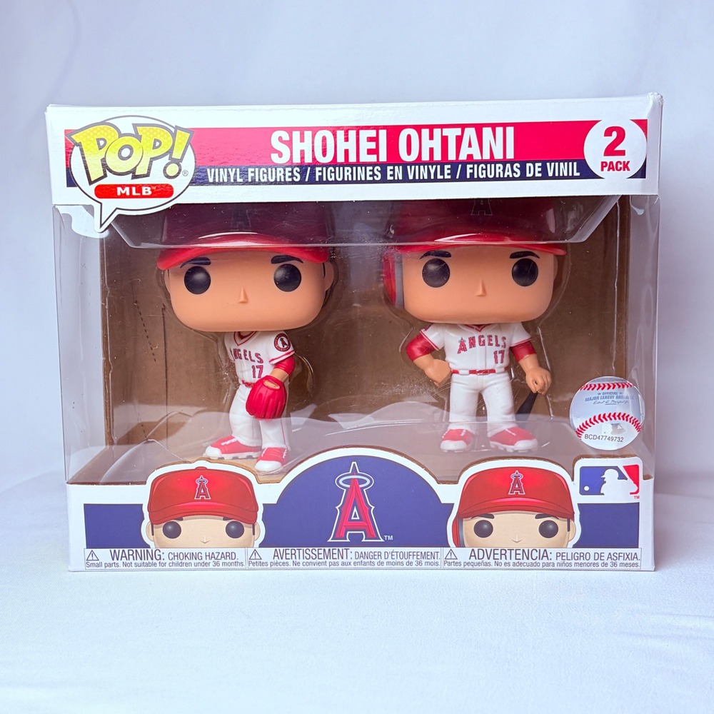 Funko Shohei Ohtani MLB 2-Pack OS Red Angels Pitcher & Hitter Vinyl Figures 2018